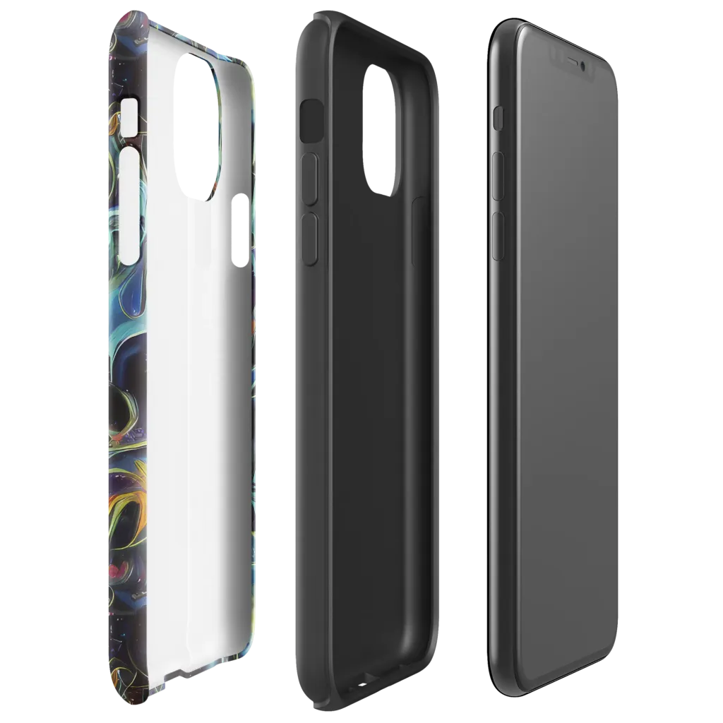 Galactic Enigma on Tough Case for iPhone® — Right