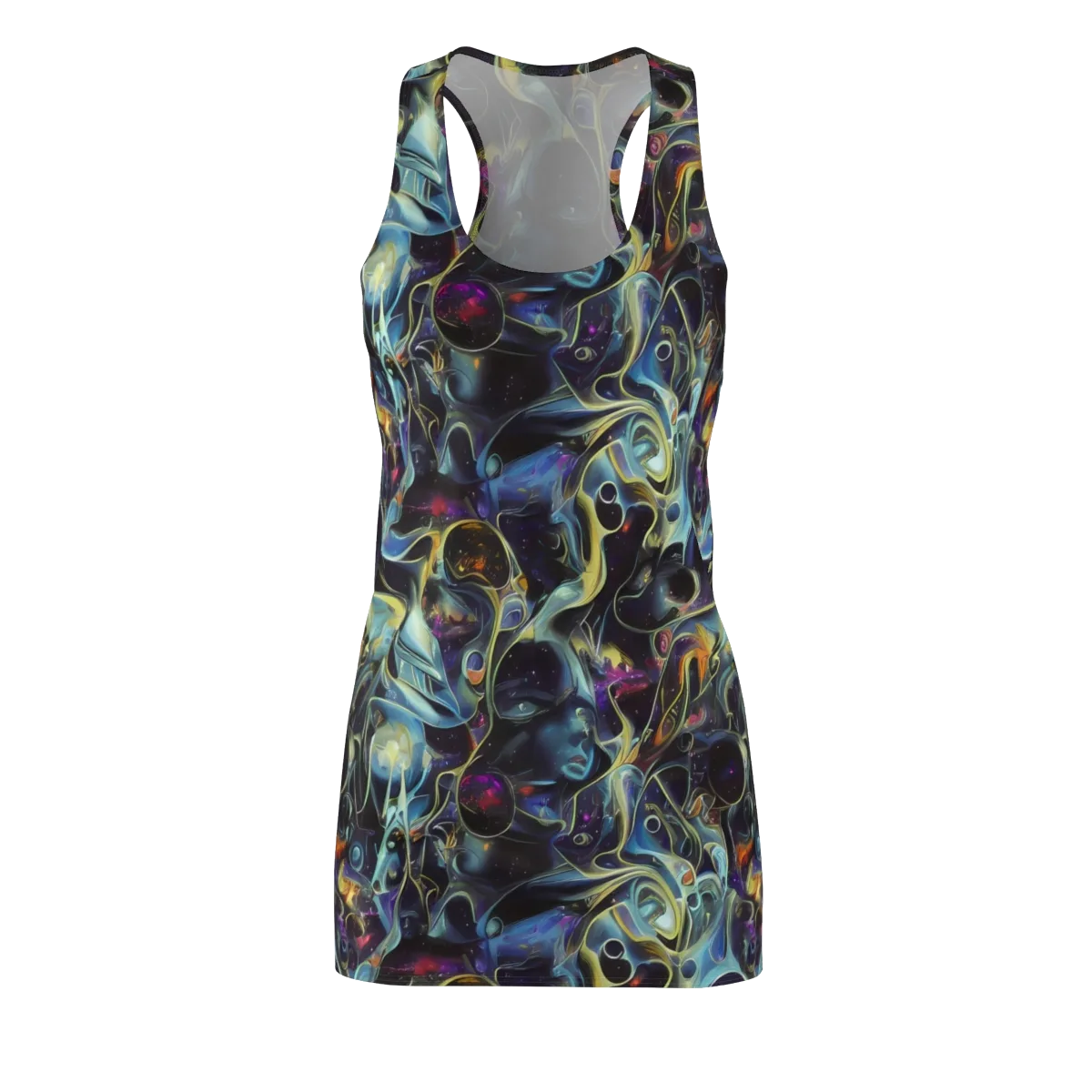 Galactic Enigma on Racerback Dress — Front