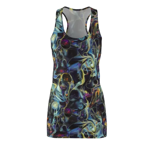 Galactic Enigma on a Racerback Dress