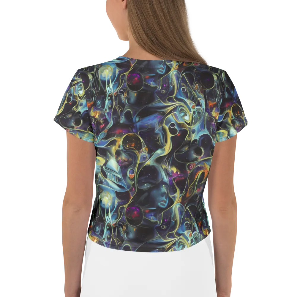 Galactic Enigma on Crop Tee — Back