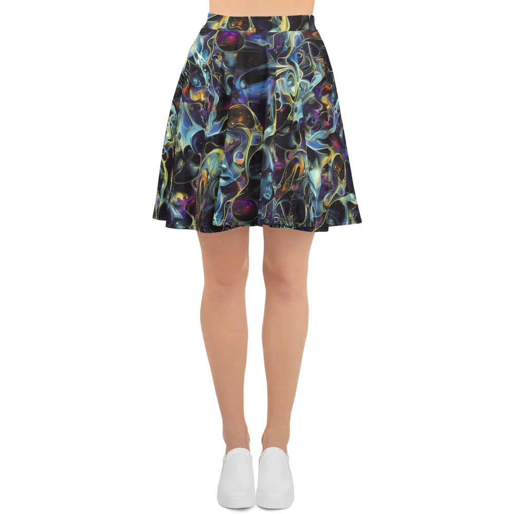 Galactic Enigma on Skater Skirt — Front