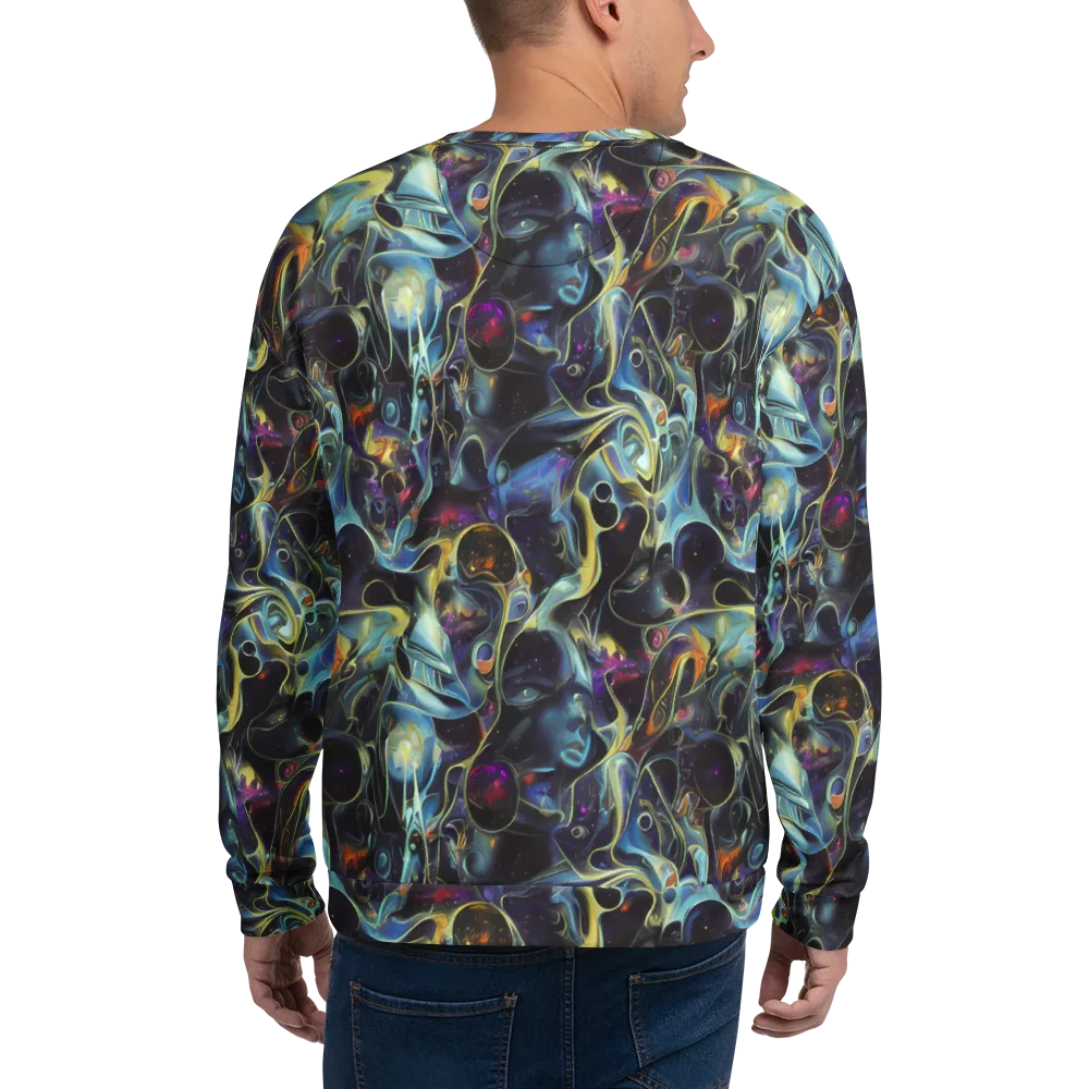 Galactic Enigma on Sweatshirt — Back