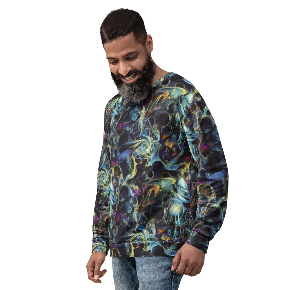 Galactic Enigma on Sweatshirt — Left Front