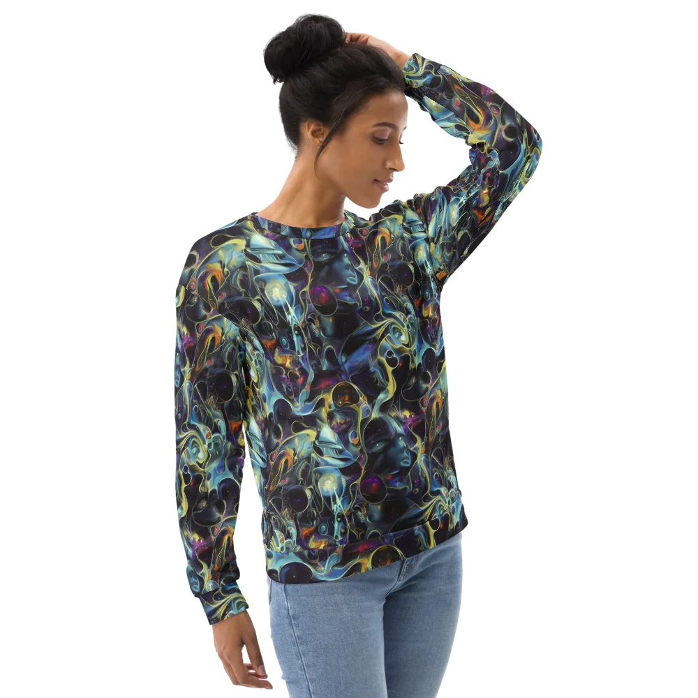 Galactic Enigma on Sweatshirt — Right Front