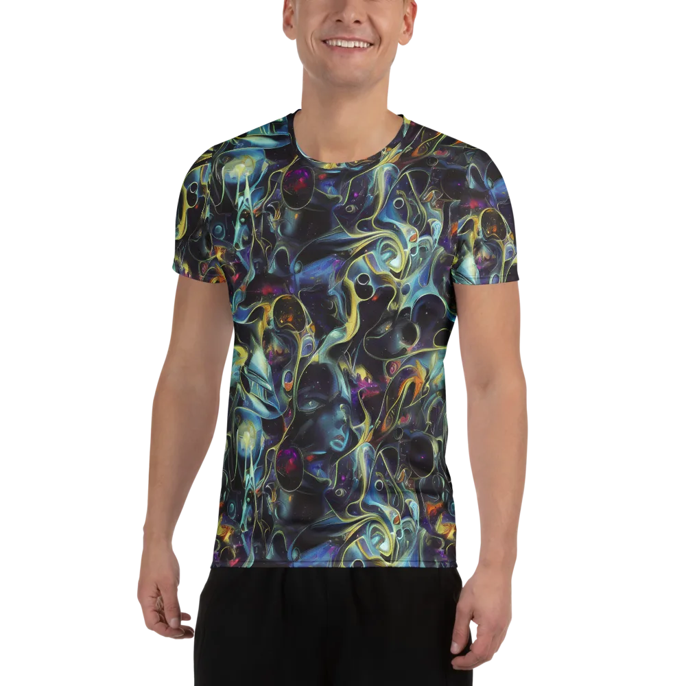 Galactic Enigma on Men's Athletic T-Shirt — Front