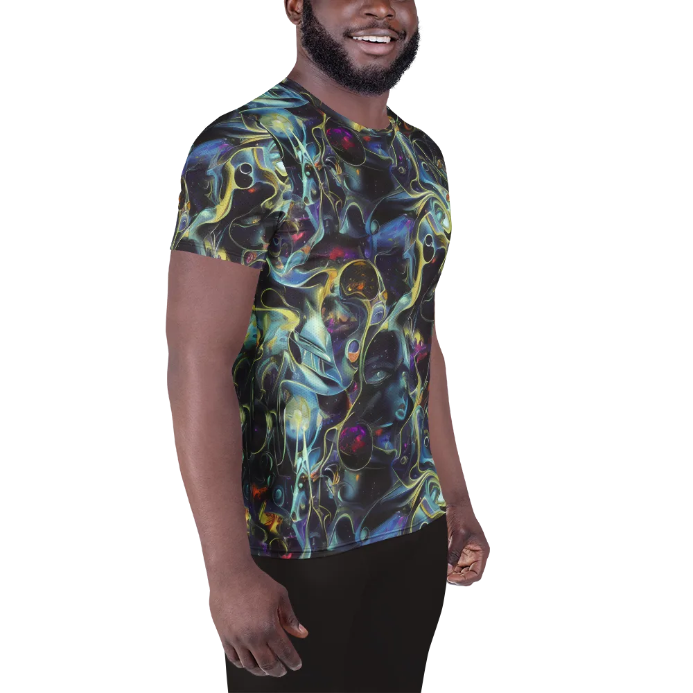 Galactic Enigma on Men's Athletic T-Shirt — Right
