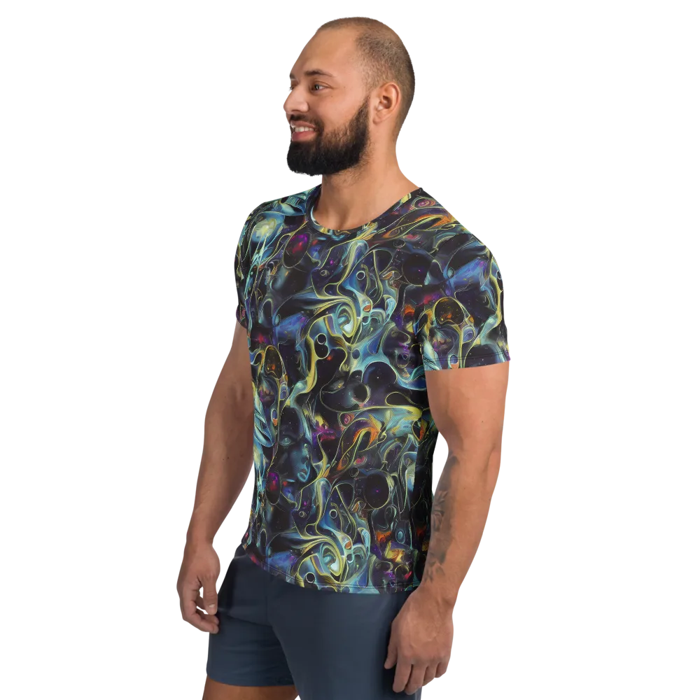 Galactic Enigma on Men's Athletic T-Shirt — Left