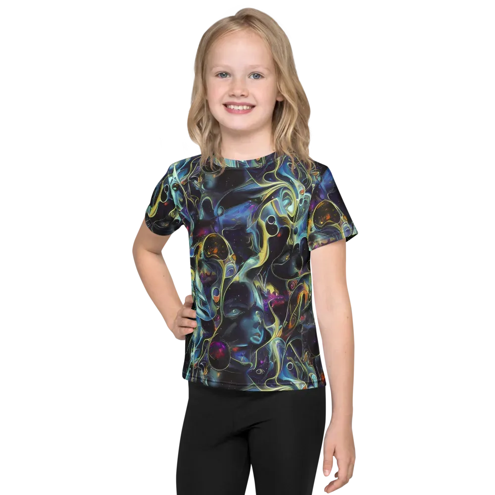 Galactic Enigma on Kids Crew Neck T-Shirt — Front