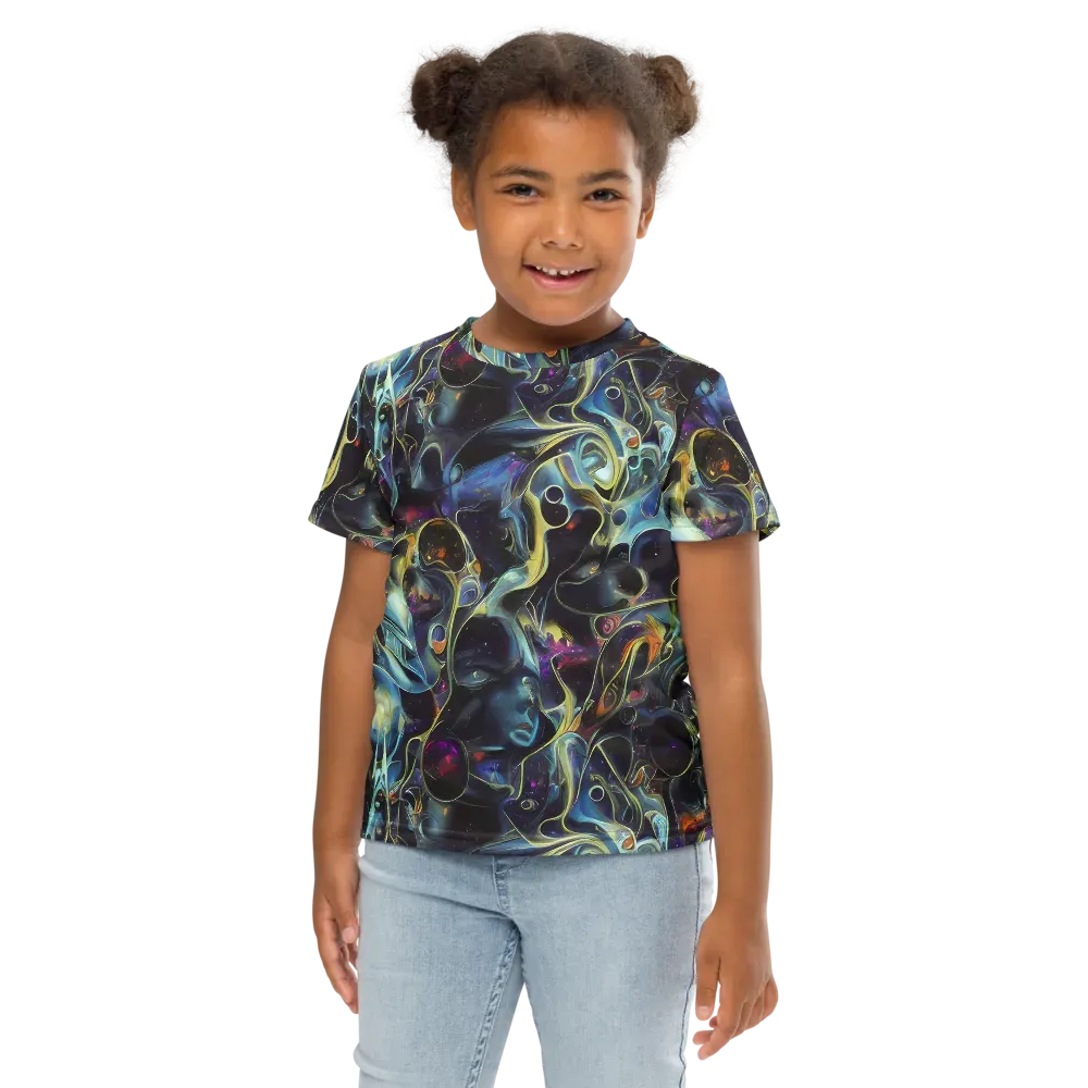 Galactic Enigma on Kids Crew Neck T-Shirt — Front