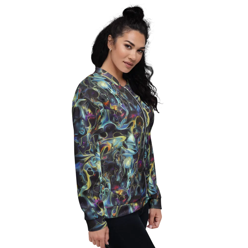 Galactic Enigma on Bomber Jacket — Right