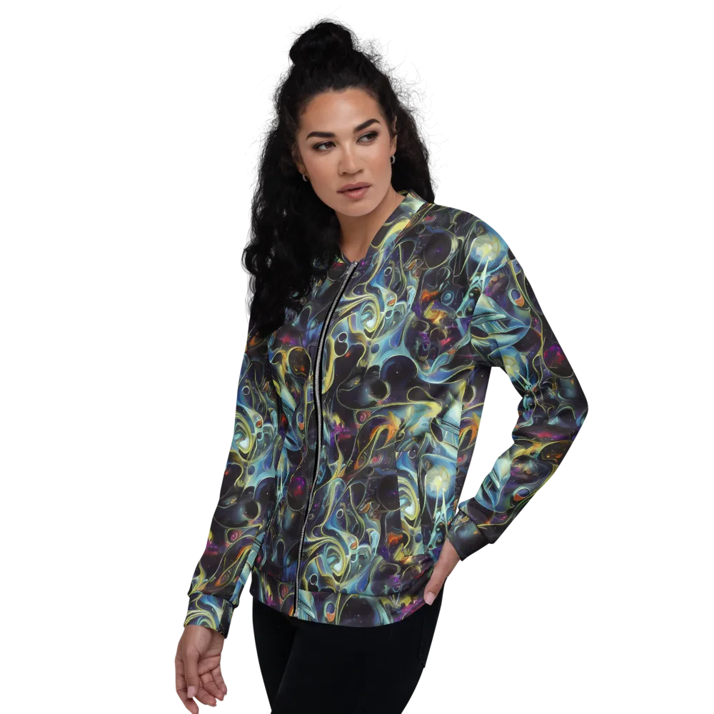 Galactic Enigma on Bomber Jacket — Left
