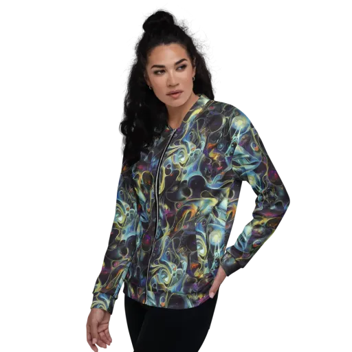 Galactic Enigma on a Bomber Jacket