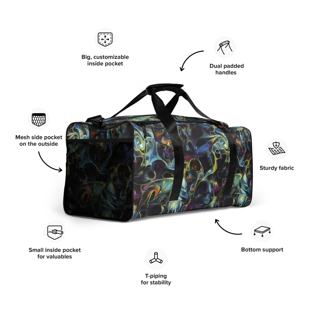 Galactic Enigma on Duffle Bag — Right Front