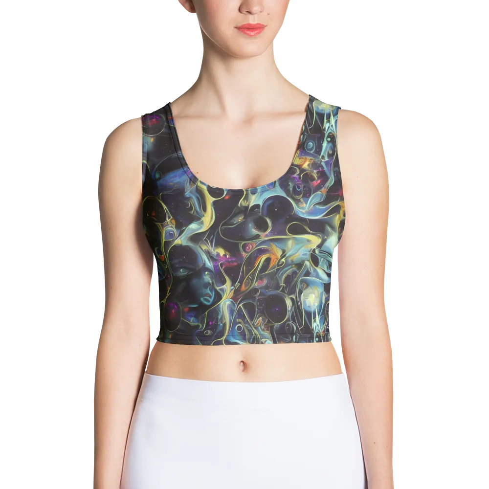 Galactic Enigma on Crop Top — Front