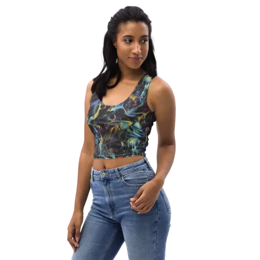 Galactic Enigma on a Crop Top