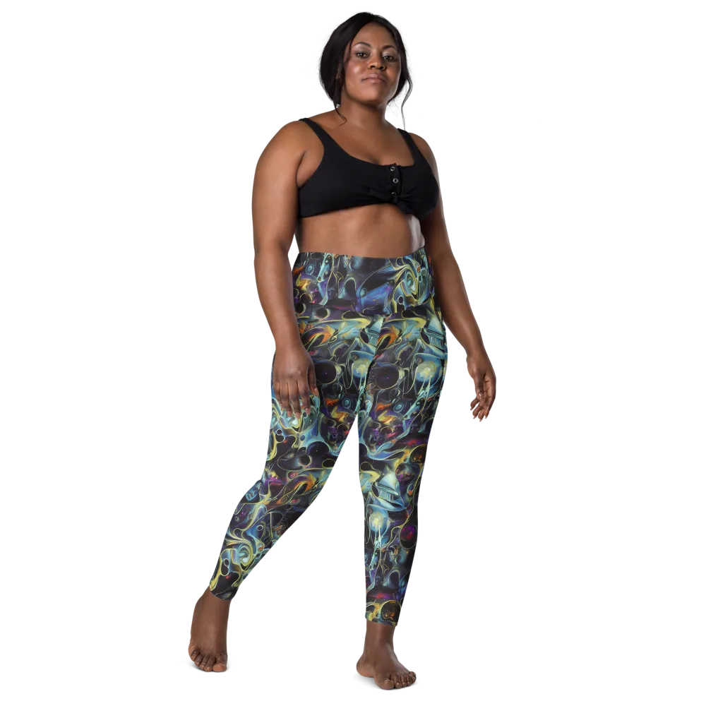 Galactic Enigma on Leggings with Pockets — Front