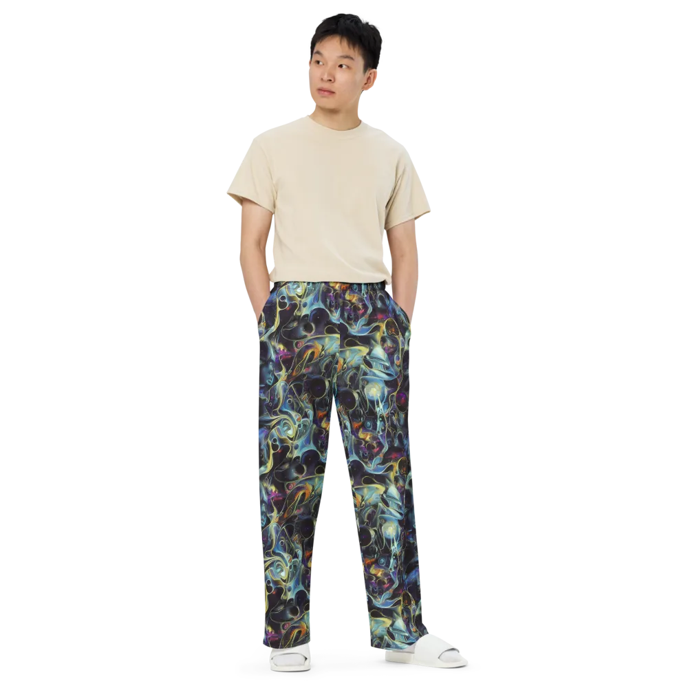 Galactic Enigma on Wide-Leg Pants — Front
