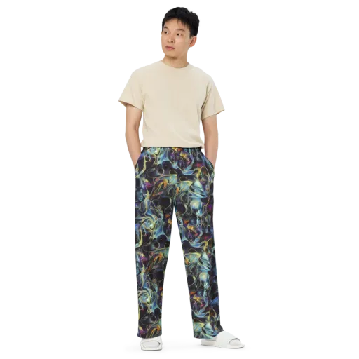 Galactic Enigma on a Wide-Leg Pants