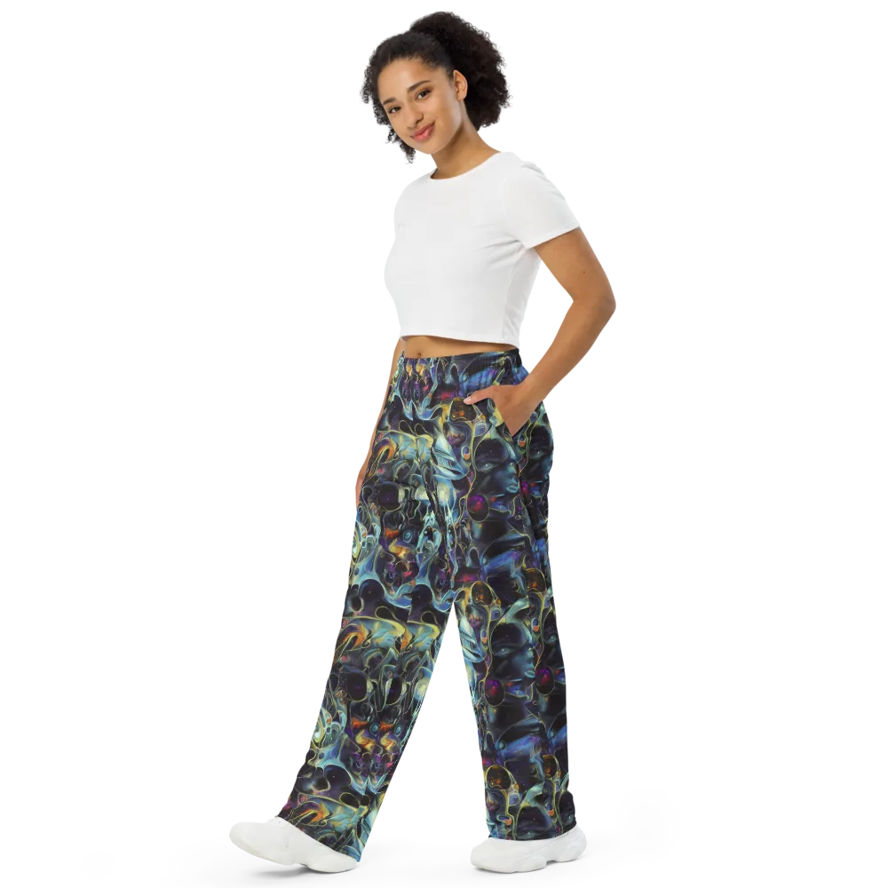Galactic Enigma on Wide-Leg Pants — Left Front
