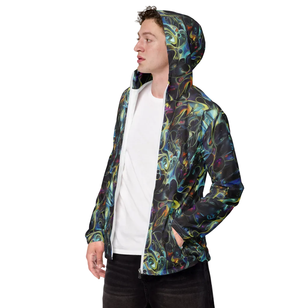 Galactic Enigma on Men's Windbreaker — Left Front