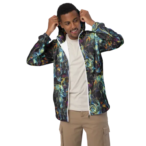 Galactic Enigma on a Men's Windbreaker