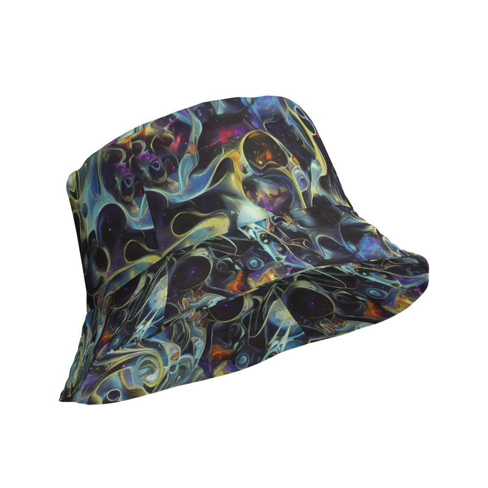 Galactic Enigma on Reversible Bucket Hat — Product details Outside