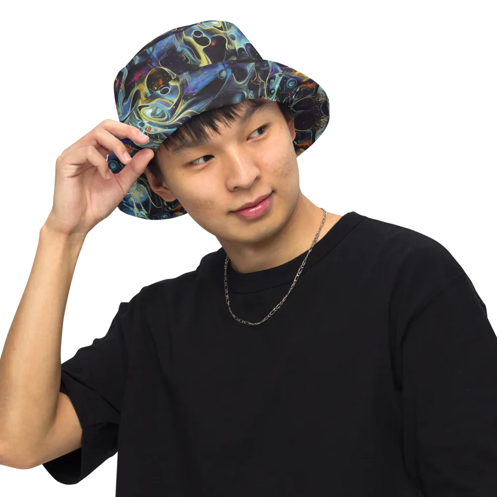 Galactic Enigma on Reversible Bucket Hat — Front Inside