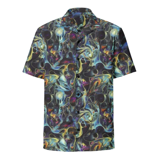 Galactic Enigma on a Button Shirt