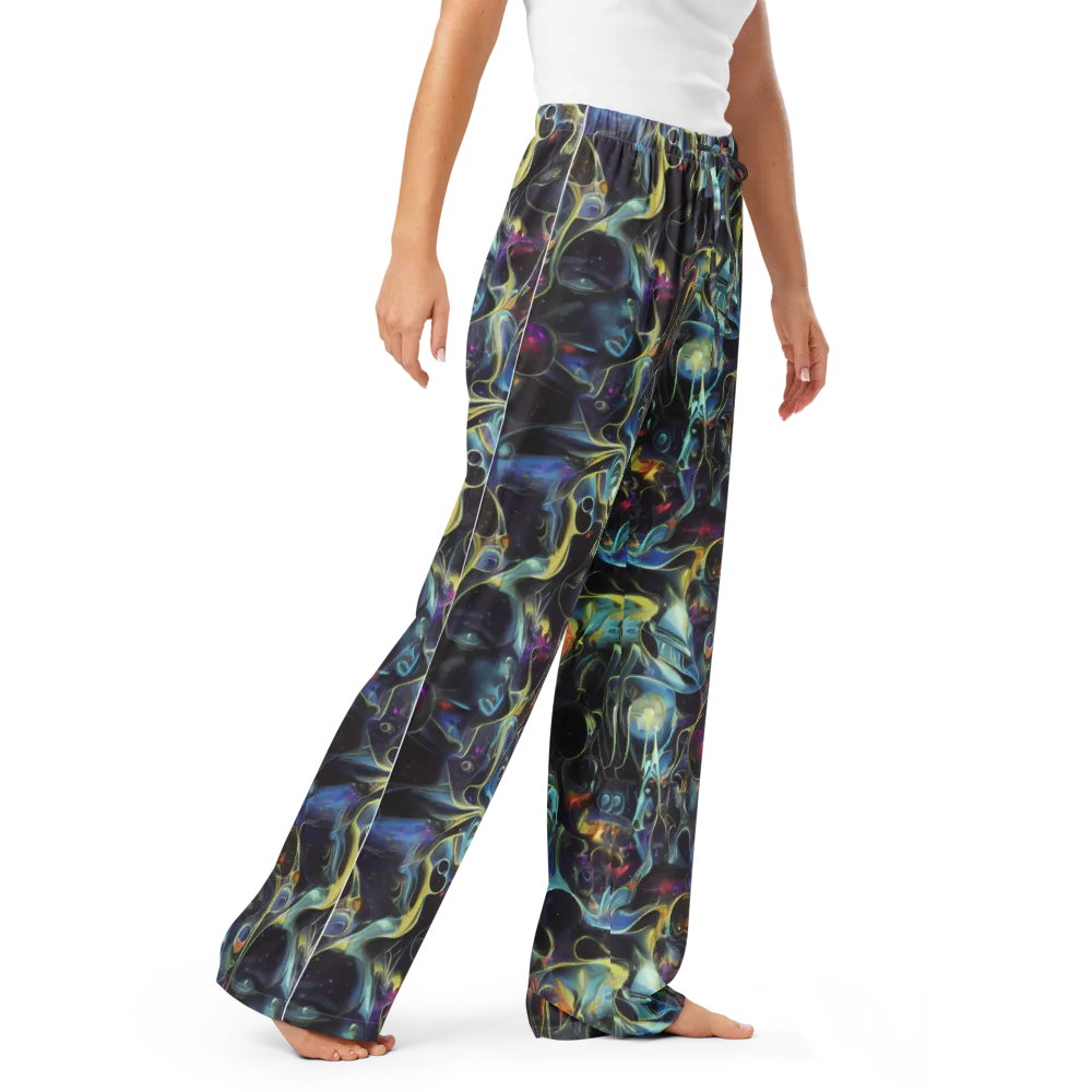Galactic Enigma on Women's Pajama Pants — Right Front