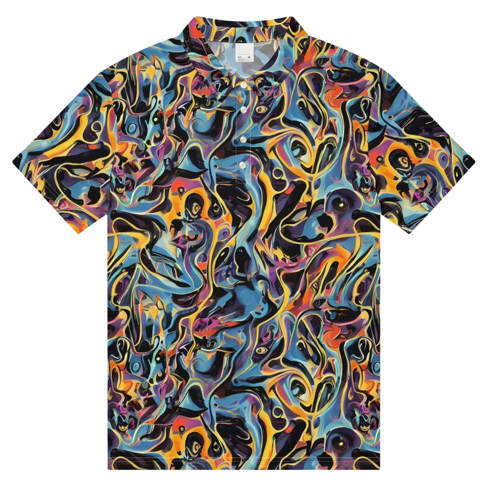 Newtonian Rhapsody on Men's Slim Fit Polo Shirt — Front