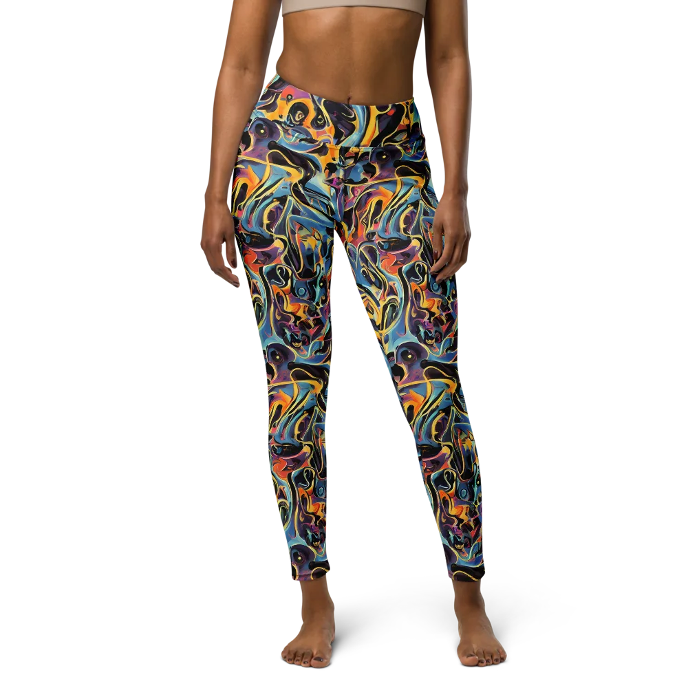 Newtonian Rhapsody on Yoga Leggings — Front