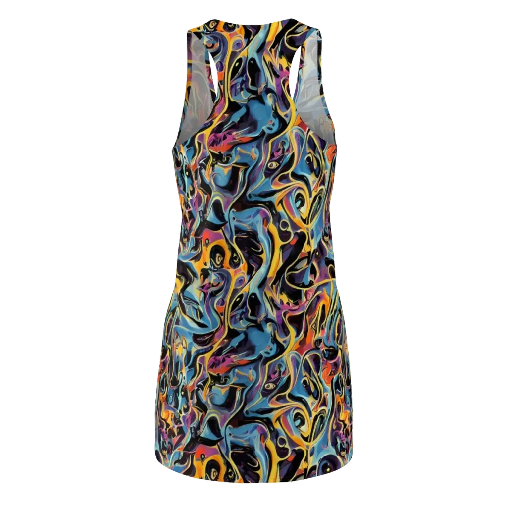 Newtonian Rhapsody on Racerback Dress — Back