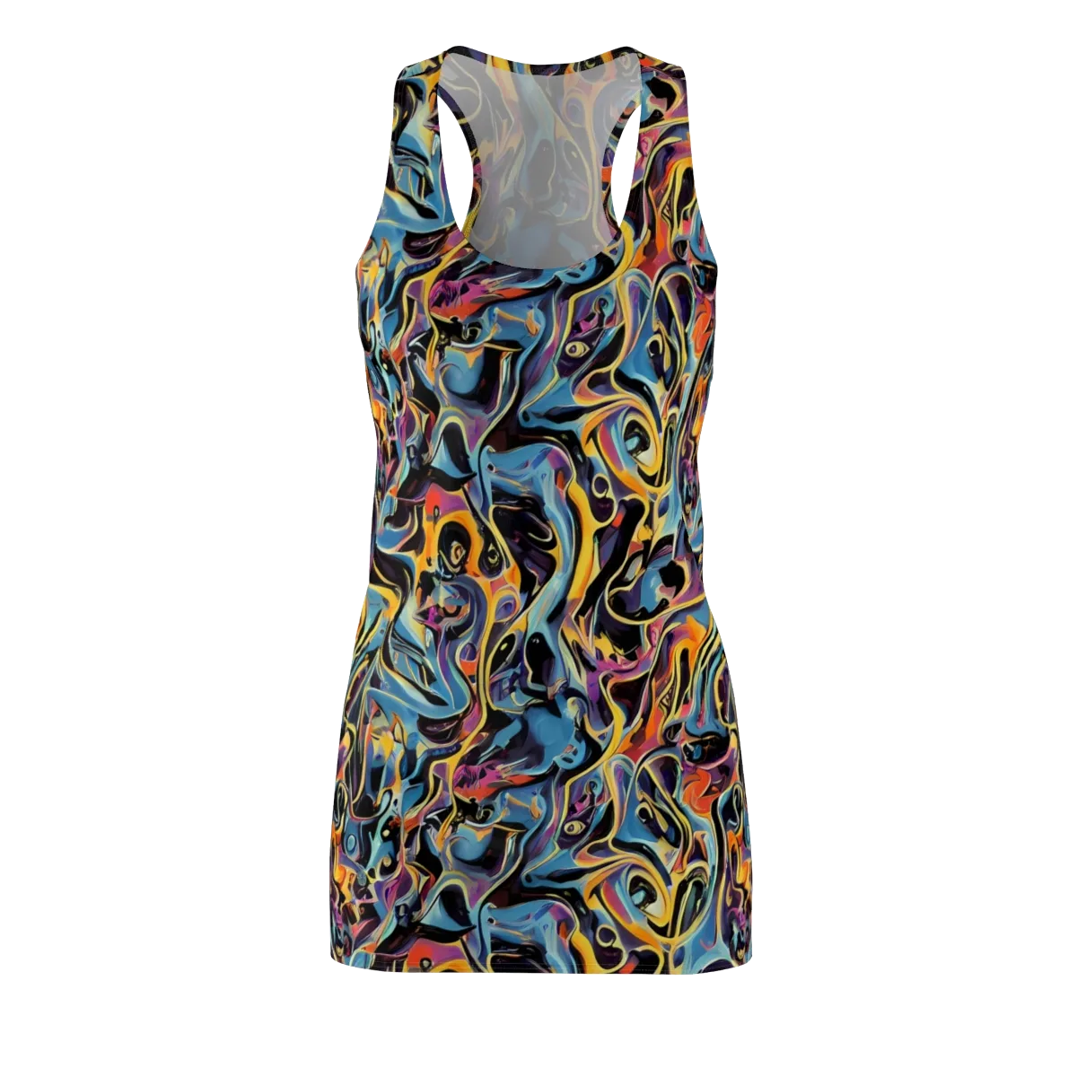 Newtonian Rhapsody on Racerback Dress — Front