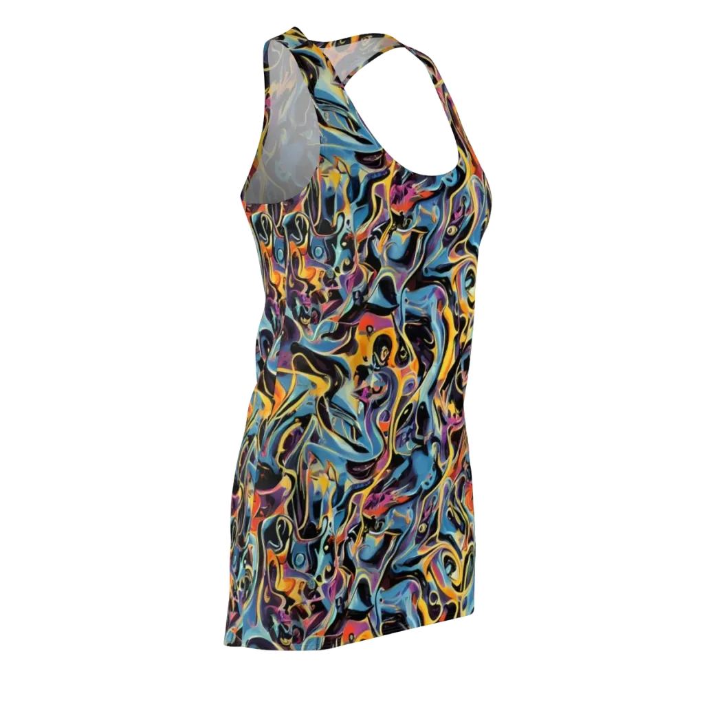 Newtonian Rhapsody on Racerback Dress — Front Side