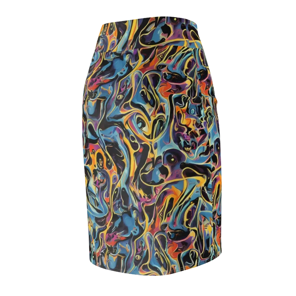 Newtonian Rhapsody on Pencil Skirt — Back Side