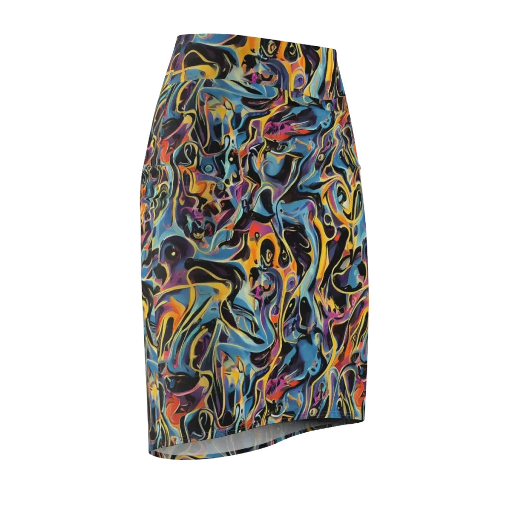Newtonian Rhapsody on Pencil Skirt — Front Side