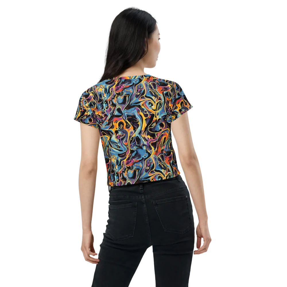 Newtonian Rhapsody on Crop Tee — Back