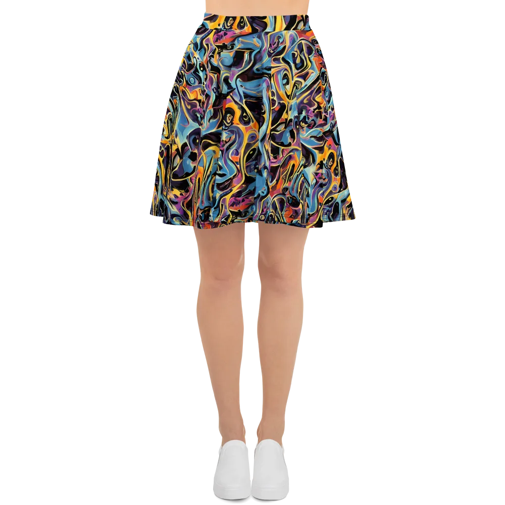 Newtonian Rhapsody on Skater Skirt — Front