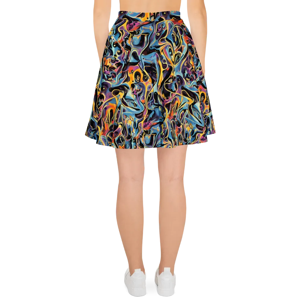 Newtonian Rhapsody on Skater Skirt — Back