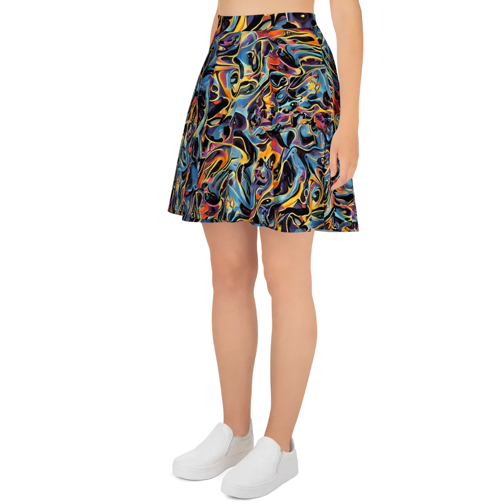 Newtonian Rhapsody on Skater Skirt — Left