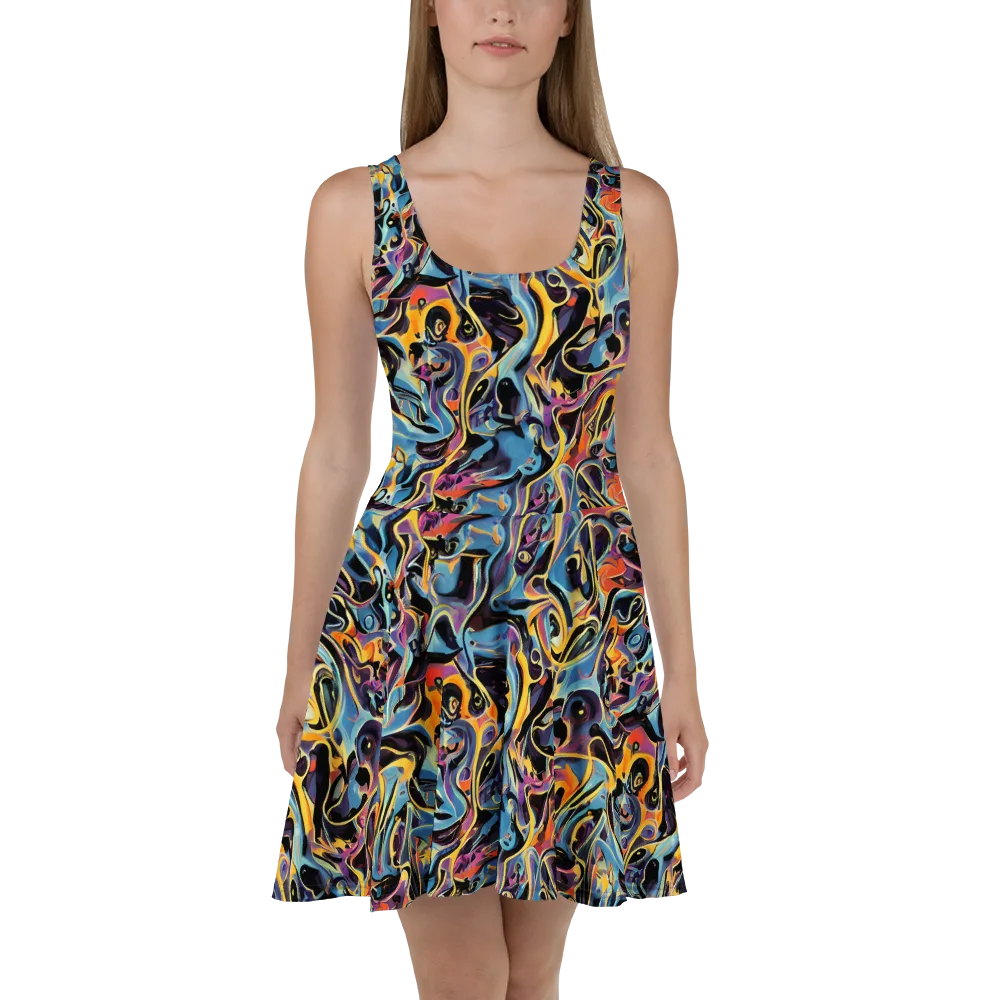 Newtonian Rhapsody on Skater Dress — Front