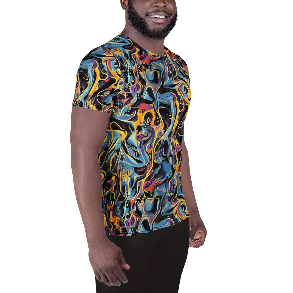Newtonian Rhapsody on Men's Athletic T-Shirt — Right