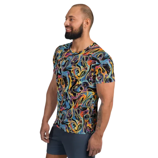 Newtonian Rhapsody on a Men's Athletic T-Shirt