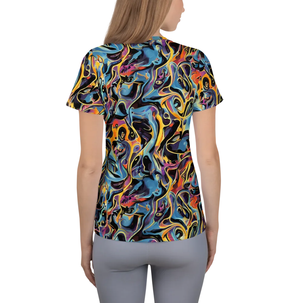 Newtonian Rhapsody on Women's Athletic T-Shirt — Back