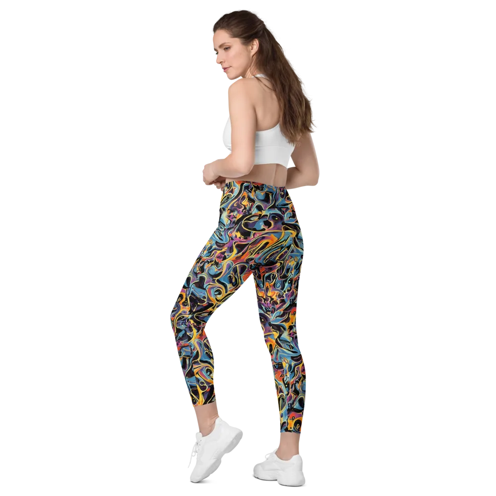 Newtonian Rhapsody on Leggings with Pockets — Left Back