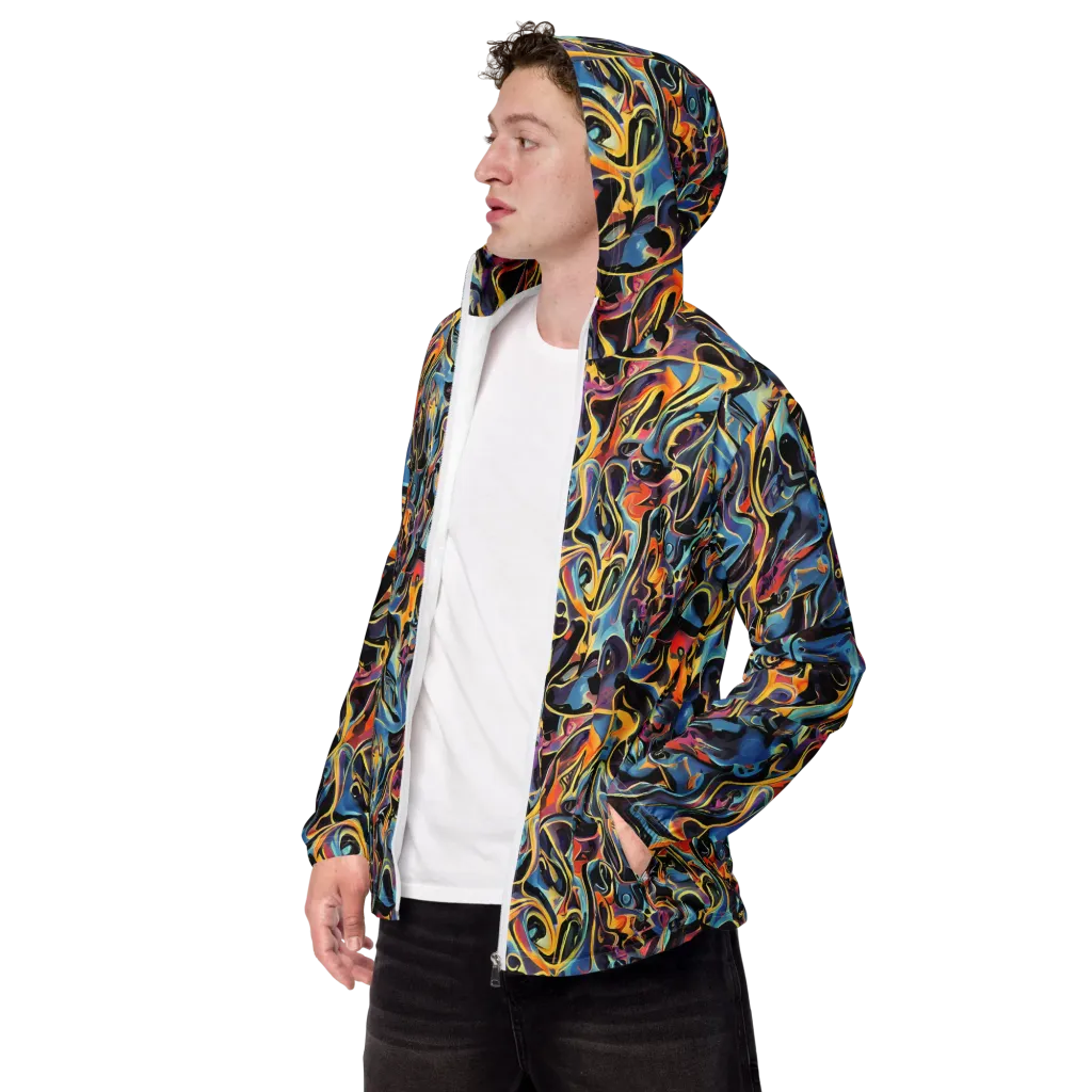 Newtonian Rhapsody on Men's Windbreaker — Left Front