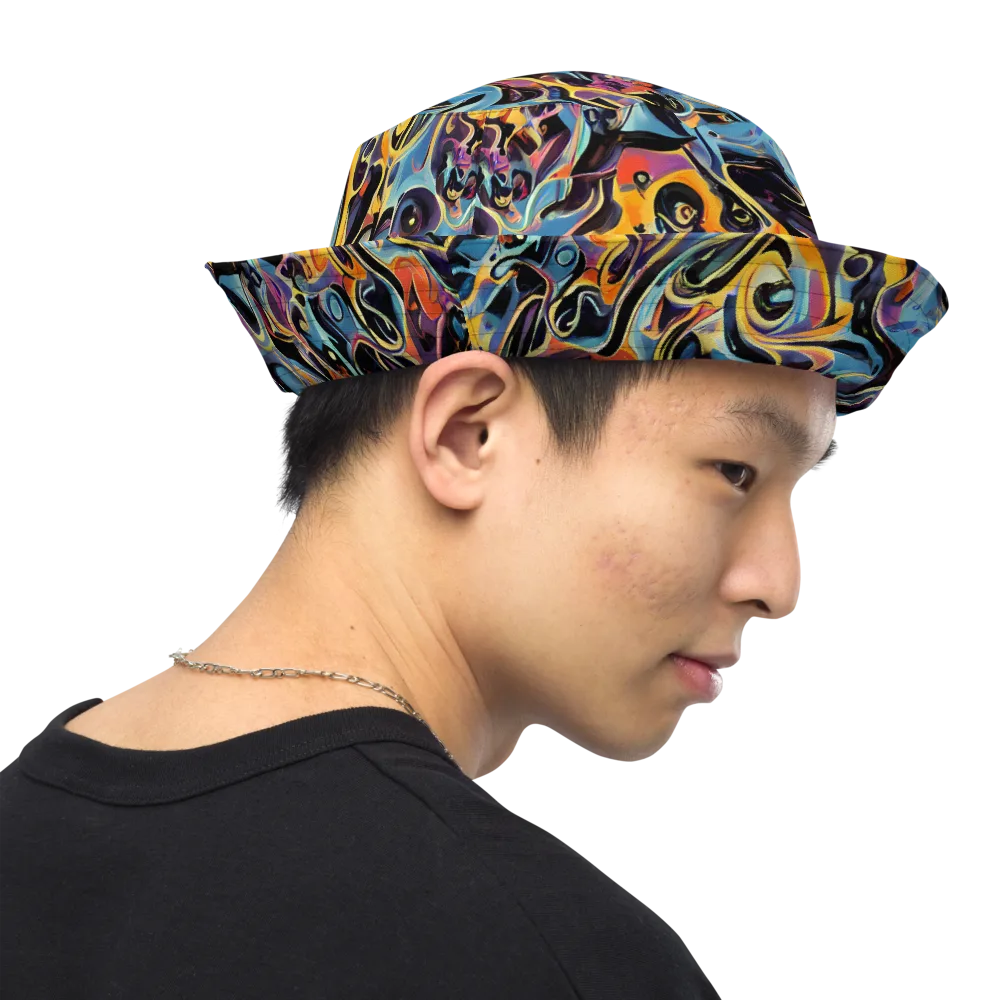 Newtonian Rhapsody on Reversible Bucket Hat — Right Outside