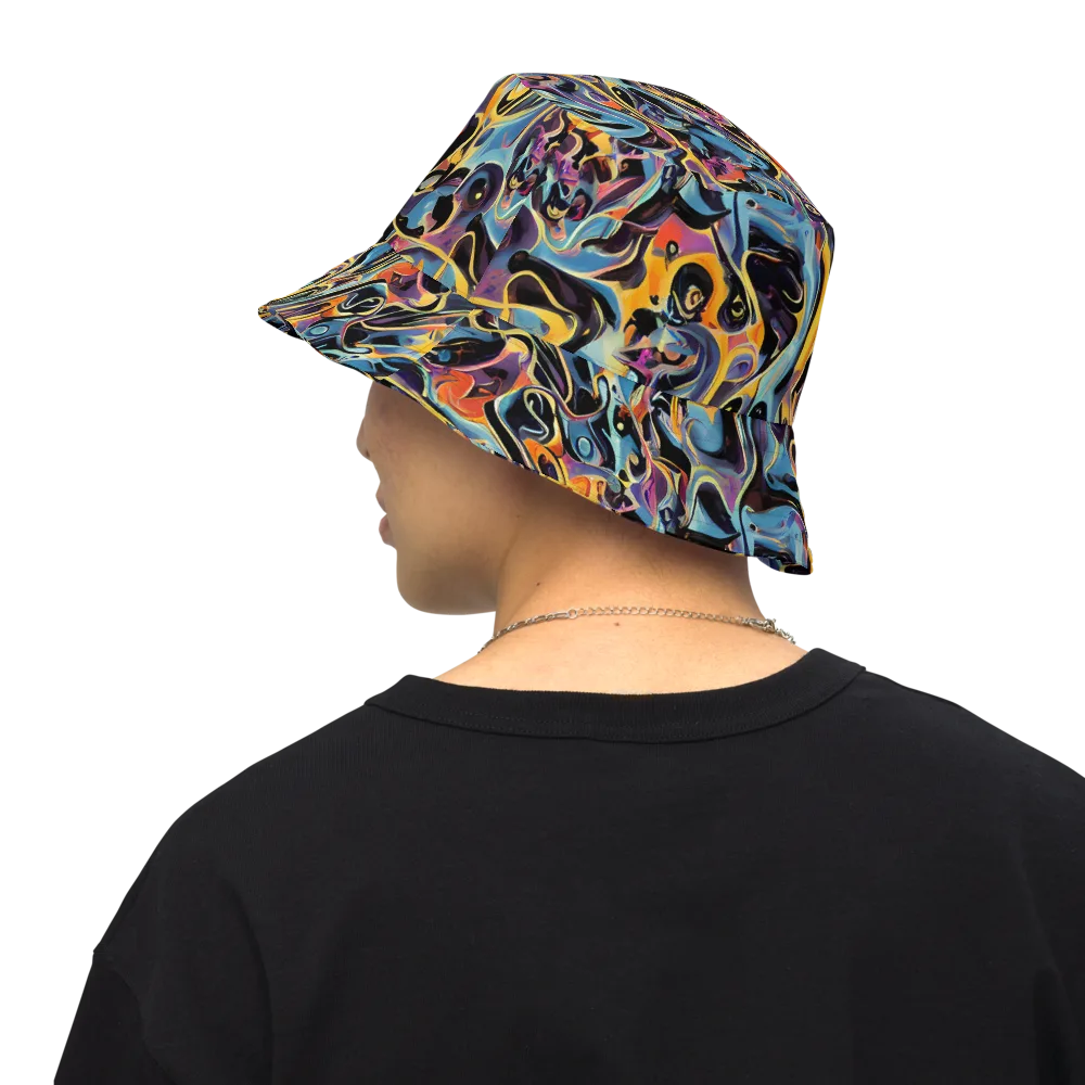 Newtonian Rhapsody on Reversible Bucket Hat — Back Inside