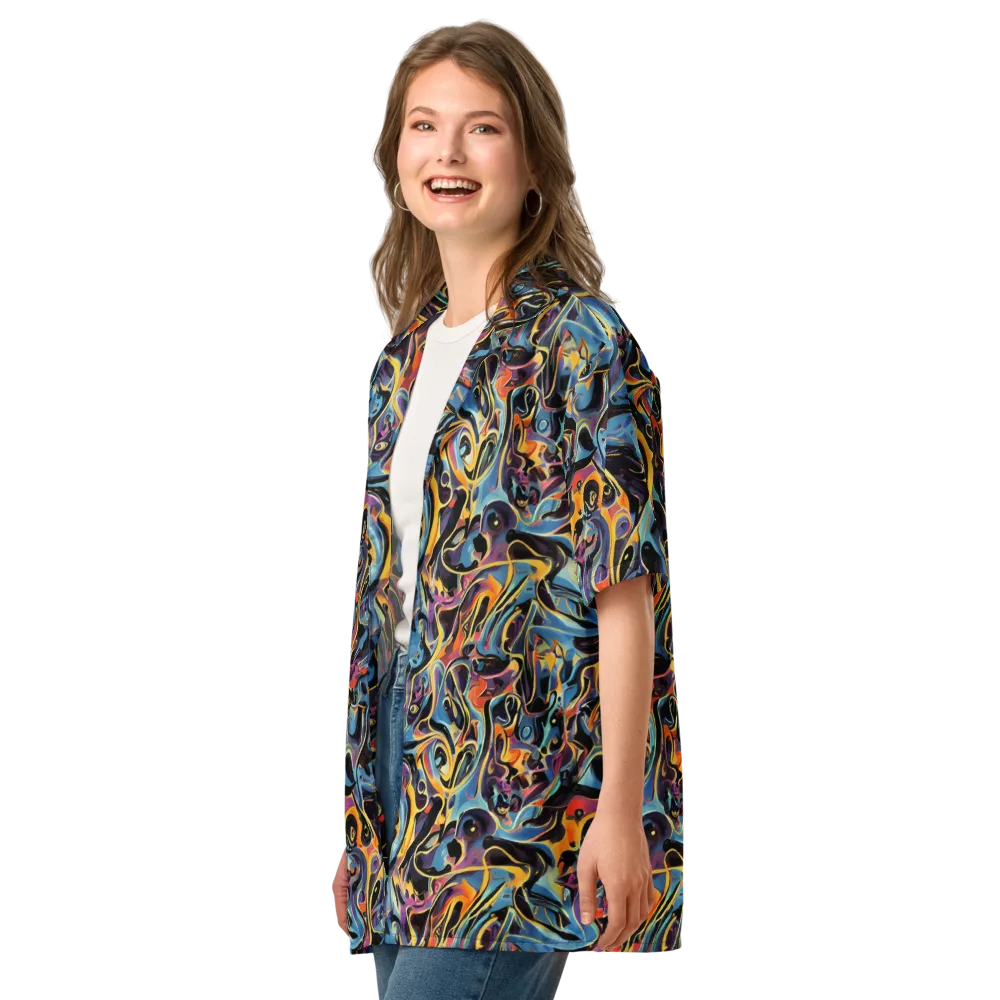 Newtonian Rhapsody on Button Shirt — Left Front