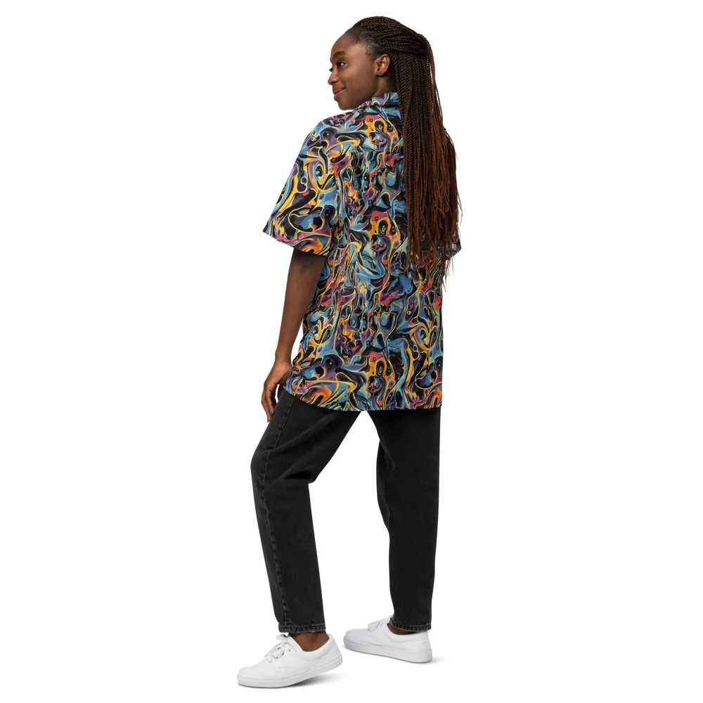 Newtonian Rhapsody on Button Shirt — Back